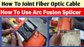 Fiber Optic Cable SplicingHow To Fusion Fiber Optic Cable Full Prectical Details [upl. by Saqaw]