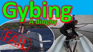 How to gybe a dinghy how to gybe sailing laser gybe ilca gybe [upl. by Rivera]