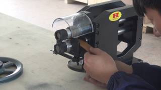 Leather belt embossing machine [upl. by Aire126]