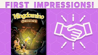 Kingdomino Origins  First Impressions King of the Dominos [upl. by Aicnom]