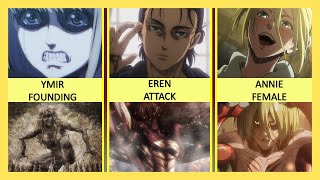 All 9 Titan Shifters in Attack on Titan [upl. by Hartnett]