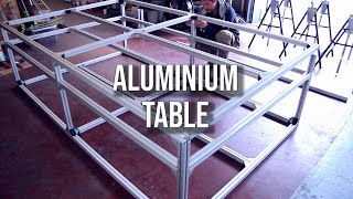 Aluminium Tslot profile workshop Table [upl. by Anwadal]