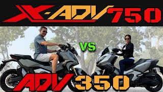 Honda ADV 350 vs XADV 750 Rider Experience Pros amp Cons  English [upl. by Fiorenze]