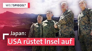 Ausbau des Militärs auf kleiner japanischer Insel aus Angst vor China  Weltspiegel [upl. by Ahsotal]