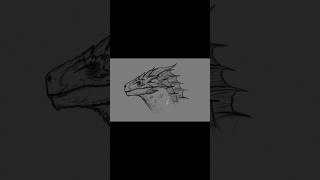 Balerion the Black Dread 🔥🐲 balerion drawing draw artist houseofthedragon fanart [upl. by Bertina]