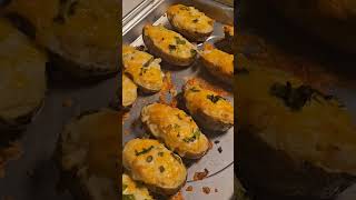 Twice Baked Potatoes foryou cooking food explorepage shortsfeed [upl. by Alletneuq]