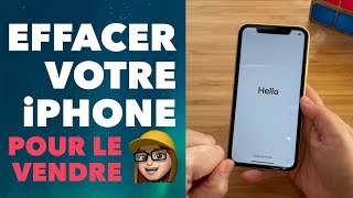 Réinitialiser  Effacer son iPhone pour le vendre • Déconnexion iCloud  Apple [upl. by Anrapa434]