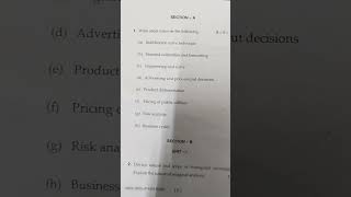 managerial economics 2022 1st semester mba MDU previous year paper exam mba mdu commerce [upl. by Gridley473]