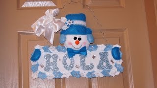 DIY MUÑECO DE NIEVE NAVIDEÑO 2 [upl. by Flor]