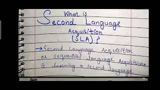 Introduction SLA What is Acquisition language Acquisition First and Second language acquisition [upl. by Arrol437]