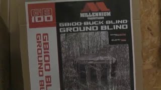 Kentuckiana Whitetail  Millennium GB 100 Buck Blind Unboxing and Review [upl. by Nilre]