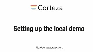 How to set up the local demo of Corteza [upl. by Saul]