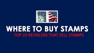 Where to Buy Stamps Near Me  Top 25 Locations to Buy Postage [upl. by Streeter352]