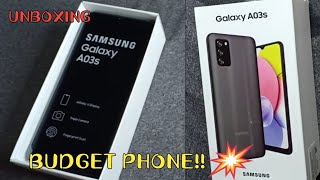 Samsung Galaxy A03s Unboxing and Review  SPECS [upl. by Immas]