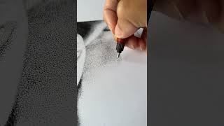 pointillism dessin pointillisme drawing art stipplingart dots stippling lapointilleuse [upl. by Templia]