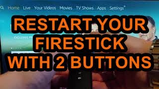 How to Restart Your 4K Fire TV stick Using 2 Buttons on your Remote [upl. by Ycrad913]