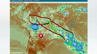 Chuva de ZCAS no Sudeste e no CentroOeste [upl. by Waring]