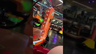 Flip Zone Bumper Cars Urban Air Trampoline Park full ride [upl. by Alpert]