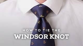 How to Tie A Perfect Windsor Knot [upl. by Akinit]