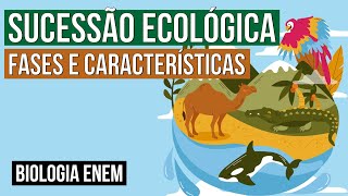 SUCESSÃO ECOLÓGICA fases e características  Biologia para o Enem  Cláudia de Souza Aguiar [upl. by Sewole776]