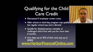 Child Care Tax Credit amp Dependent Care Credit 2012 2013 [upl. by Shevlo]