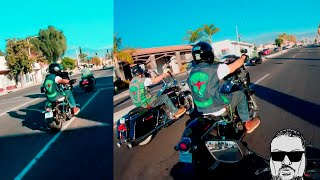 Biker Crew Tries Stopping Rider From Passing  BIKER VS BIKERS  Crazy Hectic Biker Moments [upl. by Gallenz]