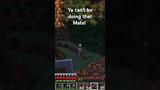 AUSSIE gamer SLAPS a nasty SKELETON that was taking a pee in the bushes playin MINECRAFT 64bitrick [upl. by Bravin]