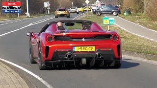 Supercars Accelerating  SF90 Stradale Capristo SVJ MC20 458 Straight Pipe 600LT LC500 [upl. by Marston512]