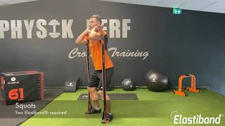 Exercise 14  Squats with Elastiband® English version [upl. by Harwill305]