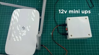 How to make 12v ups for wifi router  diy ups for wifi router [upl. by Alohcin]