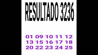 RESULTADO DA LOTOFACIL 3236 [upl. by Aissatan]