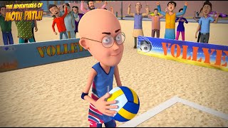 Volley Ball Match In Juhu Beach  Hindi Cartoon  Motu Patlu  New Episodes  S13  spot [upl. by Atiniuq]