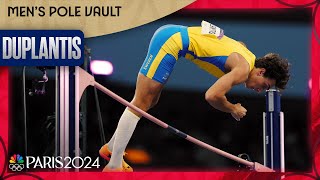 Mondo Duplantis breaks his own WORLD RECORD for gold on Olympic stage in Paris  NBC Sports [upl. by Sadye]