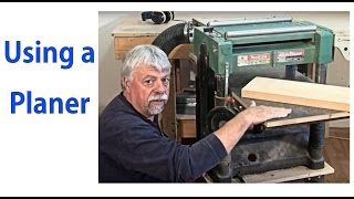 How to Use a Wood Planer  Beginnners 8  woodworkweb [upl. by Ruphina]