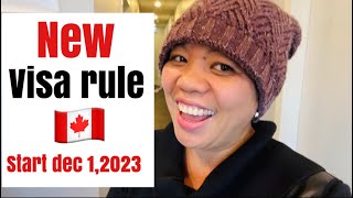 NEW VISA RULE CANADA start December 12023 Good news 🇨🇦 sarah buyucan [upl. by Carolee786]