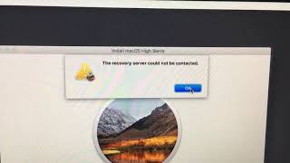 Internet Recovery Mac recovery server could not be contacted error Check your wifi is connected [upl. by Clift106]