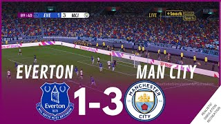 Everton vs Manchester City 13 MATCH HIGHLIGHTS • Video Game Simulation amp Recreation [upl. by Oxley104]