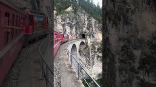 The spectacular „LANDWASSER“ Viaduct  Swissalps  By Train over the Albula Mountains Switzerland [upl. by Latricia106]