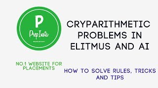 Cryptarithmetic Problems in eLitmus and Repeated Questions for in Exam [upl. by Roye]