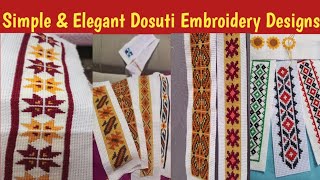 Simple amp Elegant Dosuti DesignsCross Stitch Patternscookncraftainment [upl. by Eitsirc]