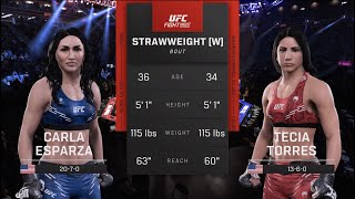 UFC 307 Esparza vs Pennington UFC 5 Simulation [upl. by Now]