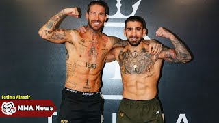 MMA News Latest Ilia Topuria trains with Spanish soccer superstar Sergio Ramos ahead of highp [upl. by Marcello]