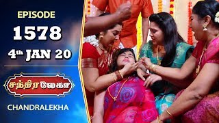 CHANDRALEKHA Serial  Episode 1578  4th Jan 2020  Shwetha  Dhanush  Nagasri  Arun  Shyam [upl. by Jolenta]