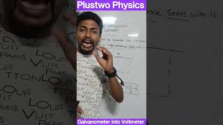 Plustwo Physics  Conversion of Galvanometer into Voltmeter [upl. by Llenod]