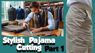 Readymade Style Pajama Cutting  How To Cut Gents Pajama [upl. by Thun61]