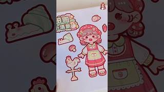 Decorate my paperdoll scrapbook sticker stickerbook dressup [upl. by Waterman]