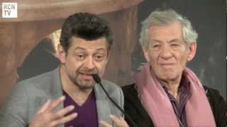 Andy Serkis Interview The Hobbit Royal Premiere [upl. by Ahsikal238]