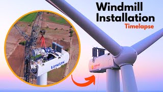 Massive Construction  Indias First 36 MW Wind Turbine Installation Timelapse [upl. by Wightman163]