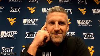 WVU Mens Basketball Josh Eilert Press Conference  March 1 2024 [upl. by Noitsirhc951]