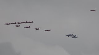 4Kᵁᴴᴰ Red Arrows amp Midnight Hawks RARE Formation Flypasts  LOTOS GDYNIA AEROBALTIC AIRSHOW 2021 [upl. by Irafat105]